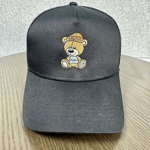 Bubbatown Bear Embroidered Hat Cap Black‎ Adjustable Snapback Otto Trucker Cap